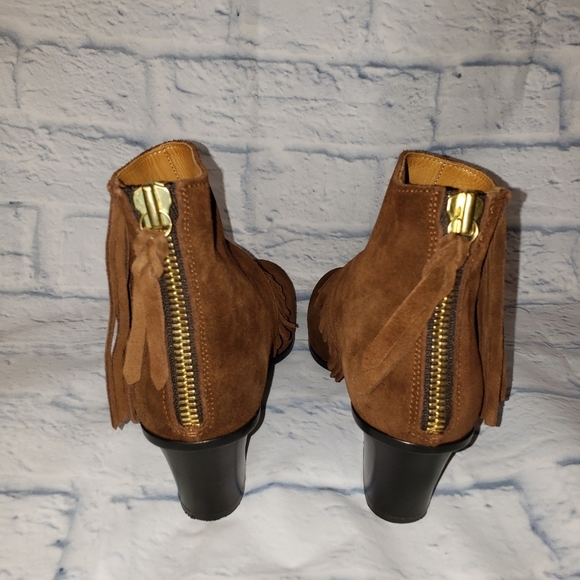 Buttero Suede fringe ankle booties size 37 - Picture 4 of 8